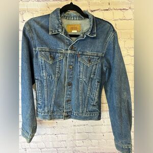 Vintage Levi’s Kids Classic Button Up Western Preppy Unisex Denim Jacket Size 20